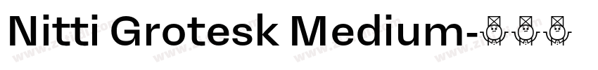 Nitti Grotesk Medium字体转换